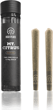 High Peaks Mt. Citrus pre-roll 2-pack