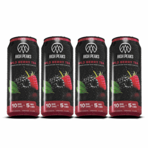 High Peaks | Wild Berry Tea | 2:1 | 10mg THC : 5mg CBD Ea. | 12 fl. oz Ea. | 4-Pk