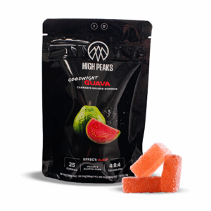 Goodnight Guava Gummies | 25-Pack | 100mg THC | 200mg CBD | Effect: Sleepy