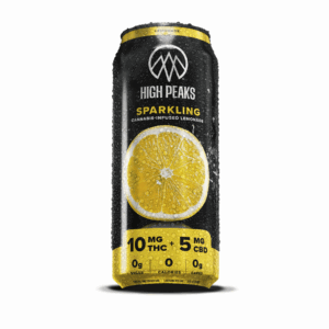High Peaks | Sparkling Lemonade | 2:1 | 10mg THC : 5mg CBD | 12 fl. oz | 1-Pk.