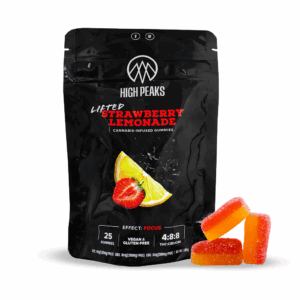Lifted Strawberry Lemonade Gummies | 25-Pk. | 4:8:8 THC:CBG:CBD | Focus