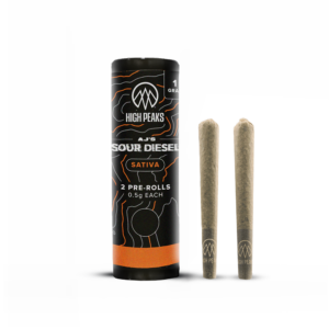 AJ’s Sour Diesel | Sativa | 2-Pack Pre-Rolls | 0.5g Each