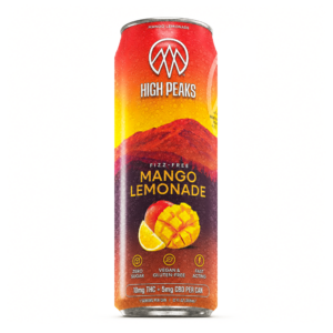 High Peaks | Fizz-Free Mango Lemonade | 2:1 | 10mg THC : 5mg CBD | 12 fl. oz | 1-Pk.