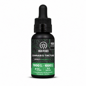 High Peaks | Balance | 1:1 | 1000mg THC : 1000mg CBD | 1 fl. oz (30mL)