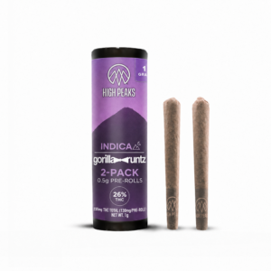 Gorilla Runtz | Indica | 2-Pack Pre-Rolls | 0.5g Each