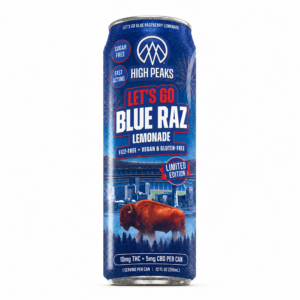 High Peaks | Let’s Go Blue Raz Lemonade | Limited Edition | 2:1 | 10mg THC : 5mg CBD | 12 fl. oz | 1-Pk.